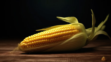 corn realistic light backgroundの素材