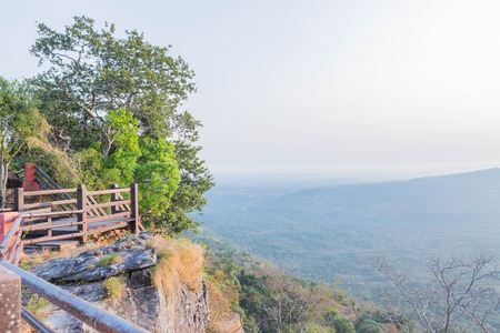 Blur for Background : View Point at PHA MOR IE DANG,SRI SAKET , Thailandの写真素材