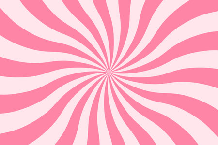 Pink twisted striped line, sunburst illustration for making background vector.のイラスト素材