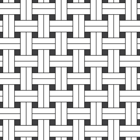 Seamless pattern wicker basket weaving background.のイラスト素材