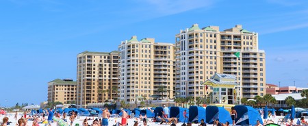 Clearwater beach skylineの写真素材