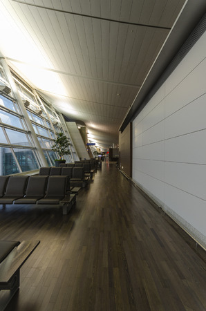 Waiting area within the airportのeditorial素材