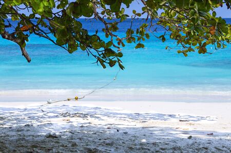 blue sea and white beachの写真素材