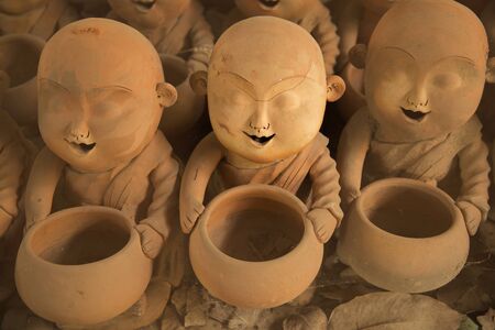 handicraft monk stuccoの写真素材