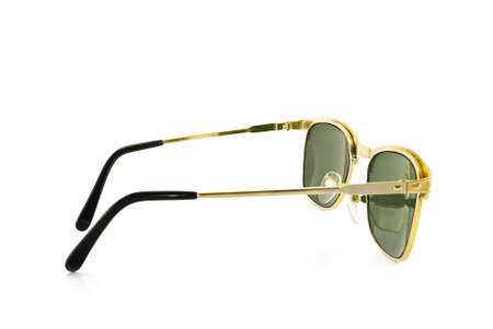Golden sunglassesの写真素材