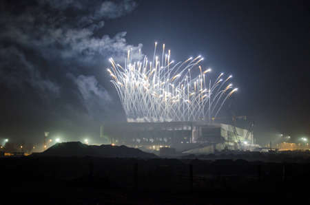 Lviv, Ukraine - 29 october 2011 - Opening of Euro 2012 stadium "Lviv Arena"のeditorial素材