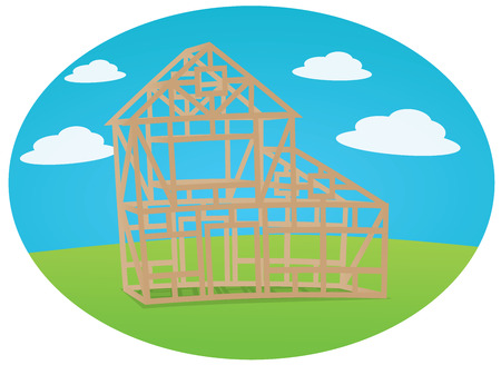 House constructionのイラスト素材