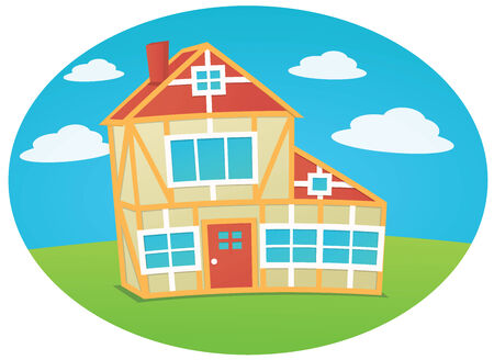 Beautiful housesのイラスト素材