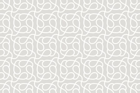 Geometric seamless pattern. Vector background with abstract line texture. Neutral monochrome wallpaper, grey white simple light linear ornament for wrapping paper, textile. Decorative design elementのイラスト素材