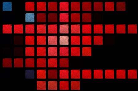 Brush paint squares background. Abstract illustration cubist pattern.の写真素材