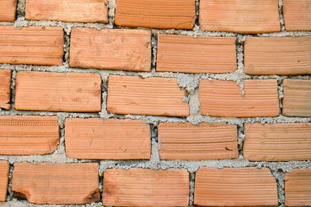 Rough brick wall texture. Abstract background pattern.の写真素材