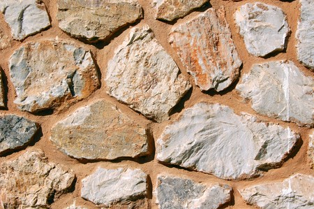 Stone wall texture detail. Abstract background pattern.の写真素材
