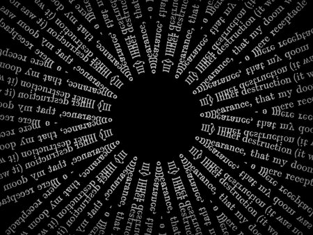 Abstract disarranged words and cut-up phrases. Typography background illustration.の写真素材