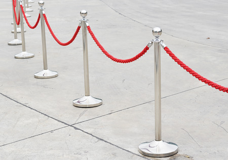 rope barrierの写真素材