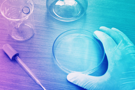 chemical research at science labの写真素材