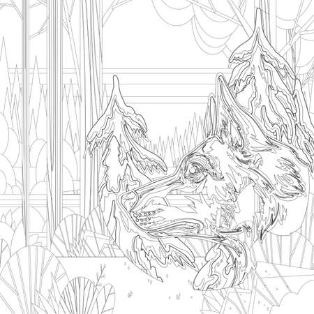 dog coloring book
Adult coloring page, book a cute isolated dog, image for relaxing. Zen art style.dog coloring books for adults,の写真素材