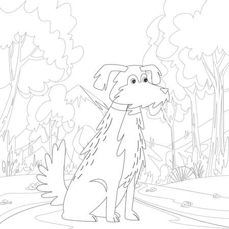 dog coloring book
Adult coloring page, book a cute isolated dog, image for relaxing. Zen art style.dog coloring books for adults,の写真素材