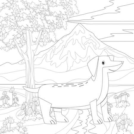 dog coloring book
Adult coloring page, book a cute isolated dog, image for relaxing. Zen art style.dog coloring books for adults,の写真素材