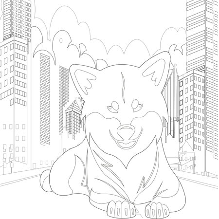 dog coloring book
Adult coloring page, book a cute isolated dog, image for relaxing. Zen art style.dog coloring books for adults,の写真素材