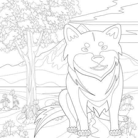 dog coloring book
Adult coloring page, book a cute isolated dog, image for relaxing. Zen art style.dog coloring books for adults,の写真素材