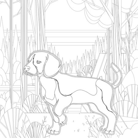 dog coloring book
Adult coloring page, book a cute isolated dog, image for relaxing. Zen art style.dog coloring books for adults,の写真素材