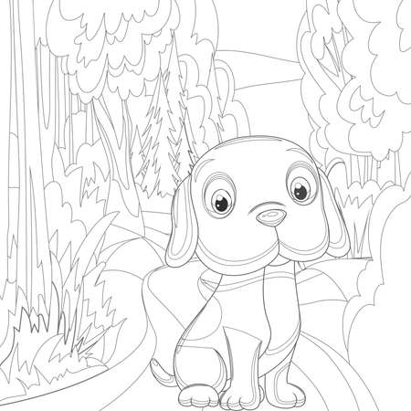 dog coloring book
Adult coloring page, book a cute isolated dog, image for relaxing. Zen art style.dog coloring books for adults,の写真素材