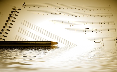 score and music student staff の写真素材