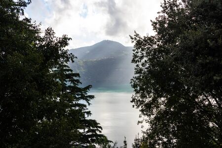 Foreshortening of Cavo Mountain の写真素材