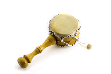 Middle drum on the white background.の写真素材