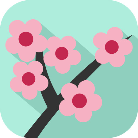 Colorful flower iconのイラスト素材