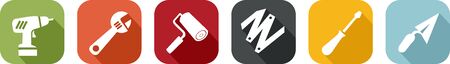 Colorful DIY icon for the homeのイラスト素材