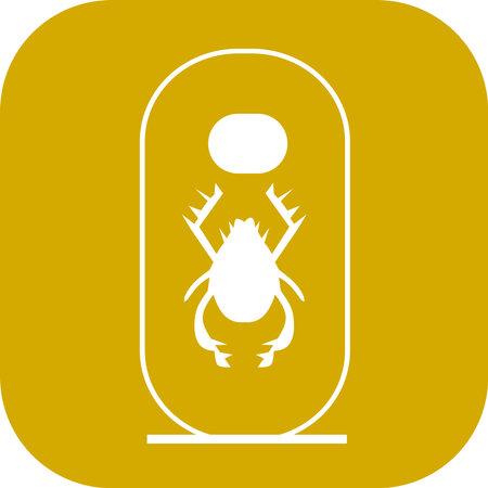 Icon of ancient Egyptian hieroglyphsのイラスト素材