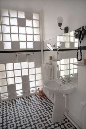 Interior of a vintage bathroomの写真素材