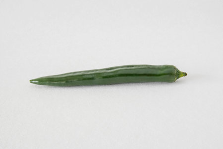 Close up of a green pepperの写真素材