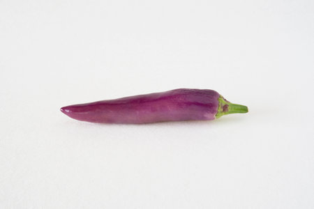 Close-up of a purple pepperの写真素材