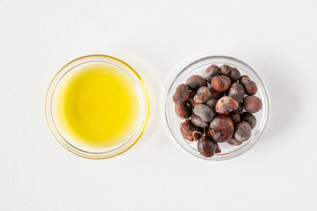 Baobab seed and oil form used for foodの写真素材
