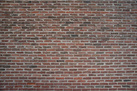 Old red brick wall texture
