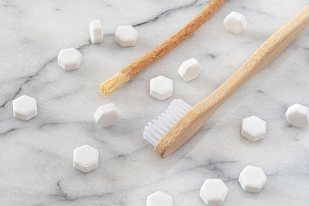 Siwak or miswak stick, tree root for ecological tooth brushingの写真素材