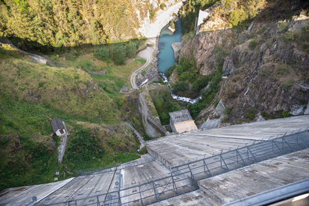 Hydroelectric dam in the French Alpsの写真素材