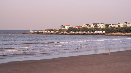 Beach and architecture at Royan on the French coast