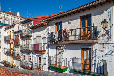 Architecture of the town of Castro Urdiales in Spainの写真素材
