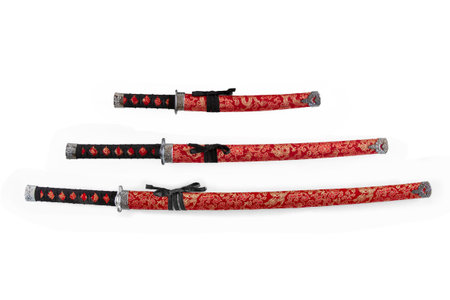 Ancient and traditional Japanese samurai katanaの写真素材