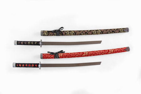 Traditional Japanese samurai katanaの写真素材