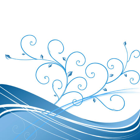 elegant floral vector backgroundのイラスト素材