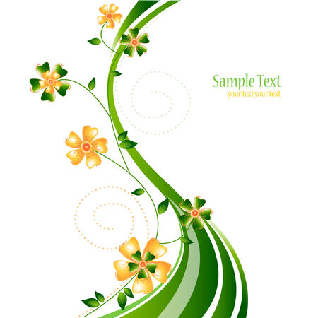 floral vector composition のイラスト素材