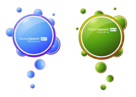 Set of Colorful Speech Bubblesのイラスト素材