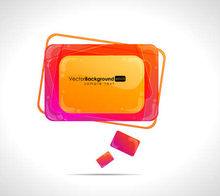 Abstract glossy vector speech bubble のイラスト素材