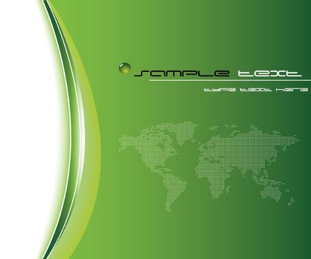 Green business templateのイラスト素材