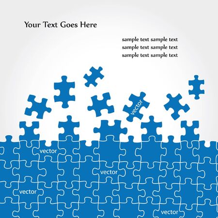 Puzzle vector design のイラスト素材