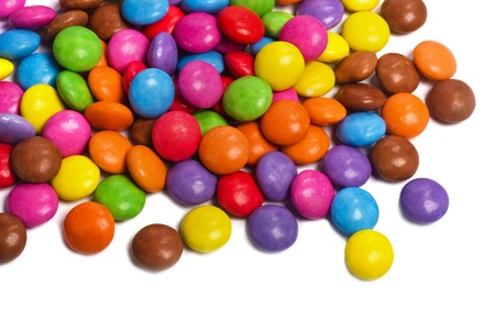multi colored smarties candy 